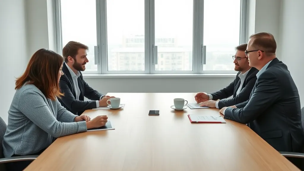 The advisory team in conversation